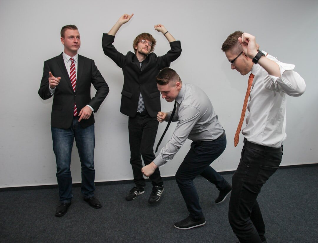 Team members solving puzzles together during an escape game challenge